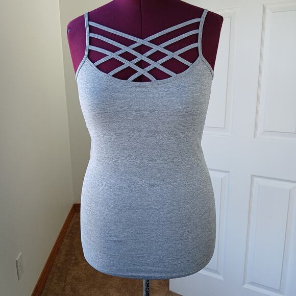 2X/3X Black Triple Criss-Cross Cami Zenana seamless plus sized camisole - Picture 2 of 10